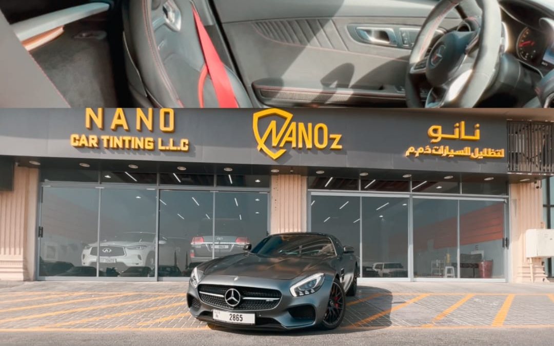 Nanoz – NANO Car Tinting studio front in Sharjah